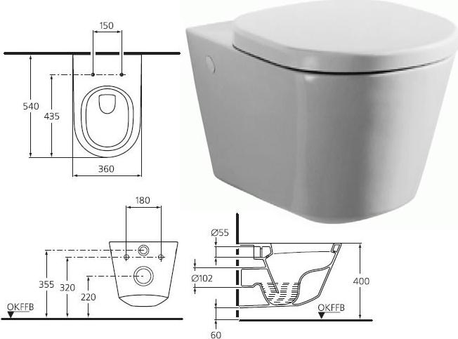 Подвесной унитаз Ideal Standard Tonic K313001