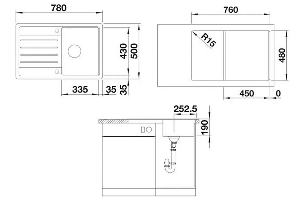 Кухонная мойка Blanco Legra 522203 белый