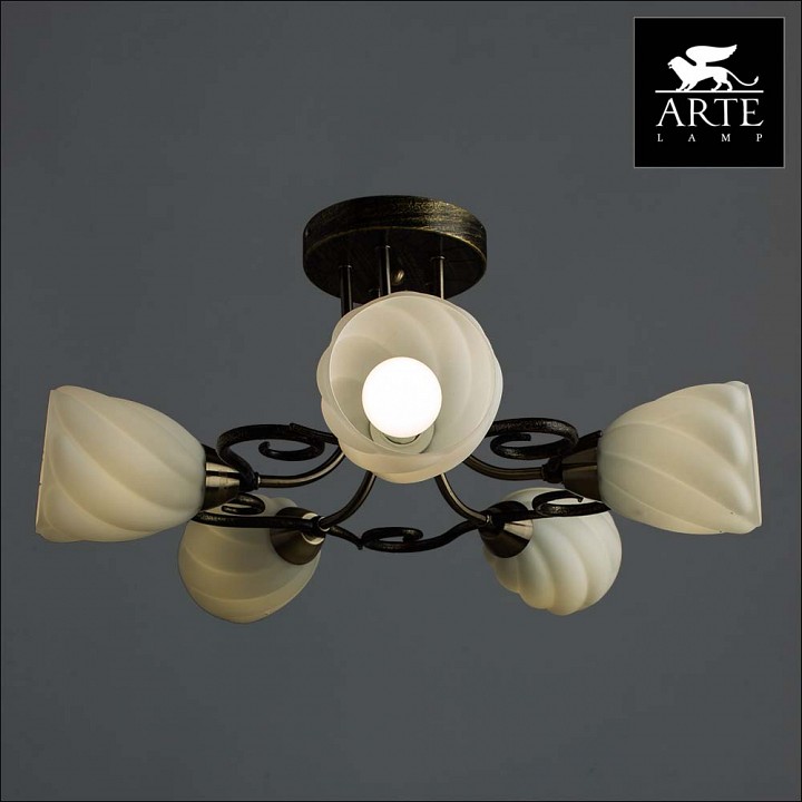 Потолочная люстра Arte Lamp Swirls A6253PL-5BA