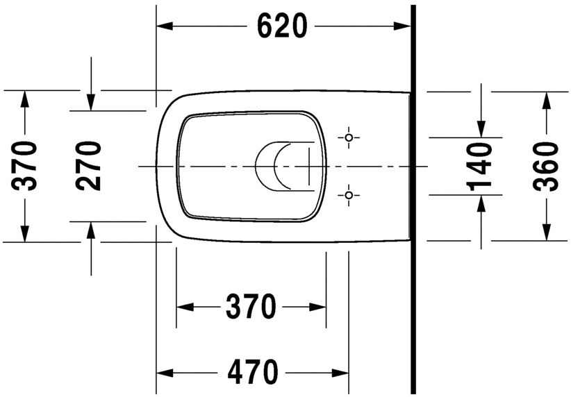 Подвесной унитаз Duravit DuraStyle 2537090000