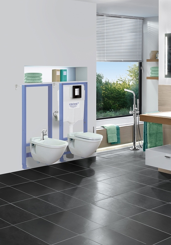 Инсталляция для унитаза Grohe Rapid SL 39501000 с клавишей смыва хром