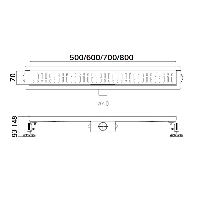 Лоток душевой Haiba HB93500-7 черный