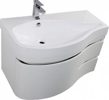 Тумба с раковиной Aquanet Сопрано 95 L 00212999 белый