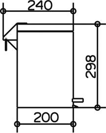 Мусорное ведро Keuco Plan 04988 хром