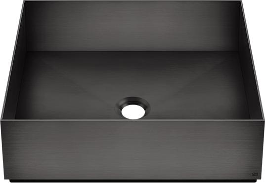 Раковина накладная 40 см Gessi 316 54605#707, black metal brushed PVD