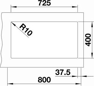 Кухонная мойка Blanco Subline 430/270-U 523155 белый