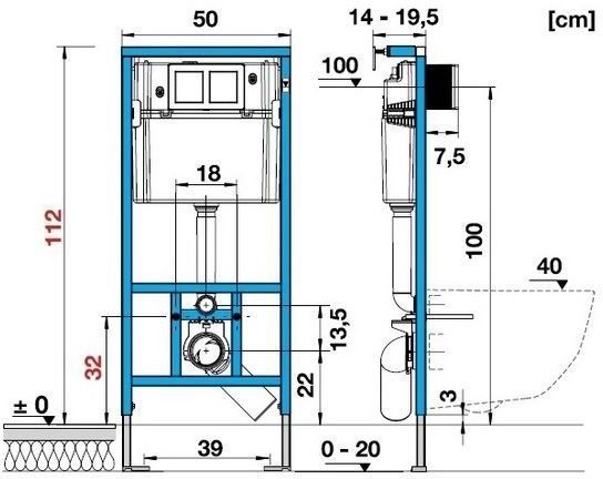 Унитаз с инсталляцией Allen Brau Priority 00301296/8.9466.0.000.000.1 белый глянец