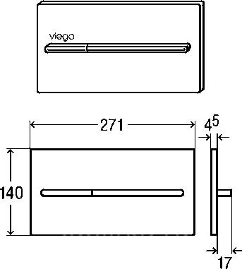 Кнопка смыва Viega Visign for More 104 598488 медь