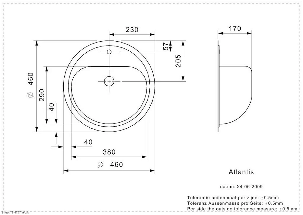 Кухонная мойка Reginox Atlantis 42343 хром