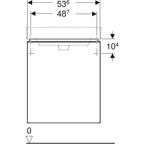 Тумба для комплекта 54 см Geberit Smyle Square 500.365.JR.1 пекан