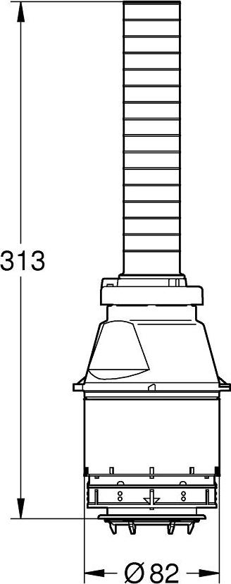 Смывной клапан Grohe Servo 43486000