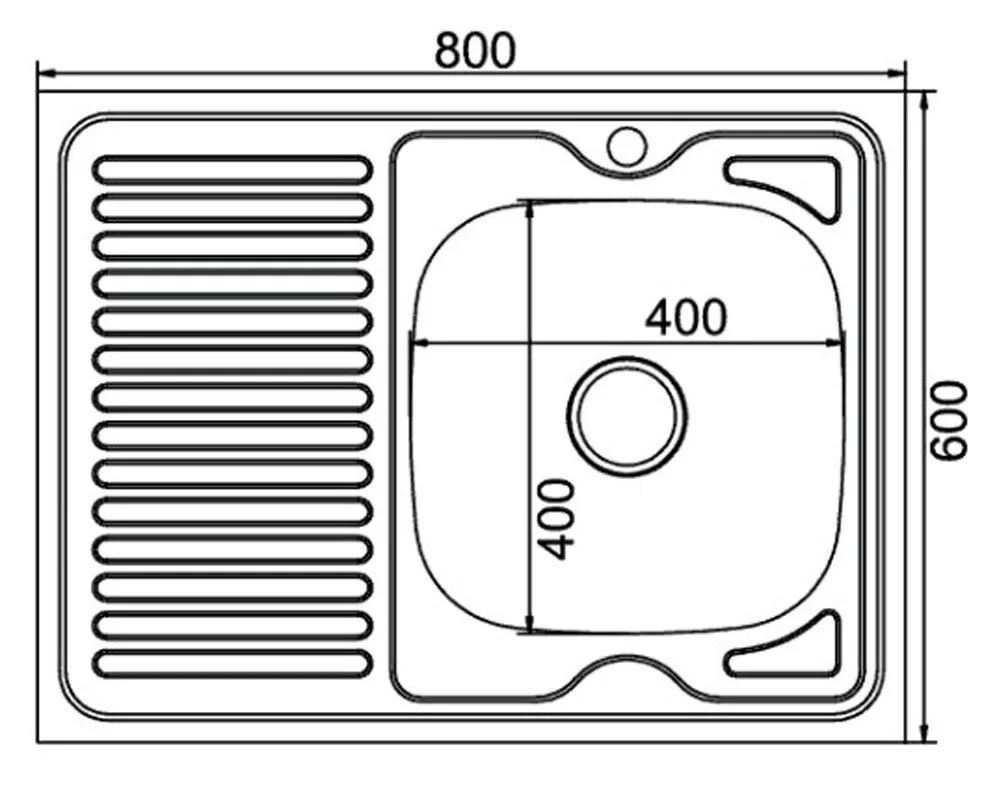 Кухонная мойка Mixline 528016 хром