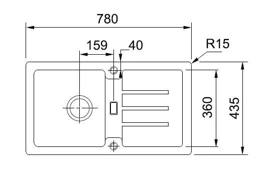 Кухонная мойка Franke Strata 114.0312.527 черный