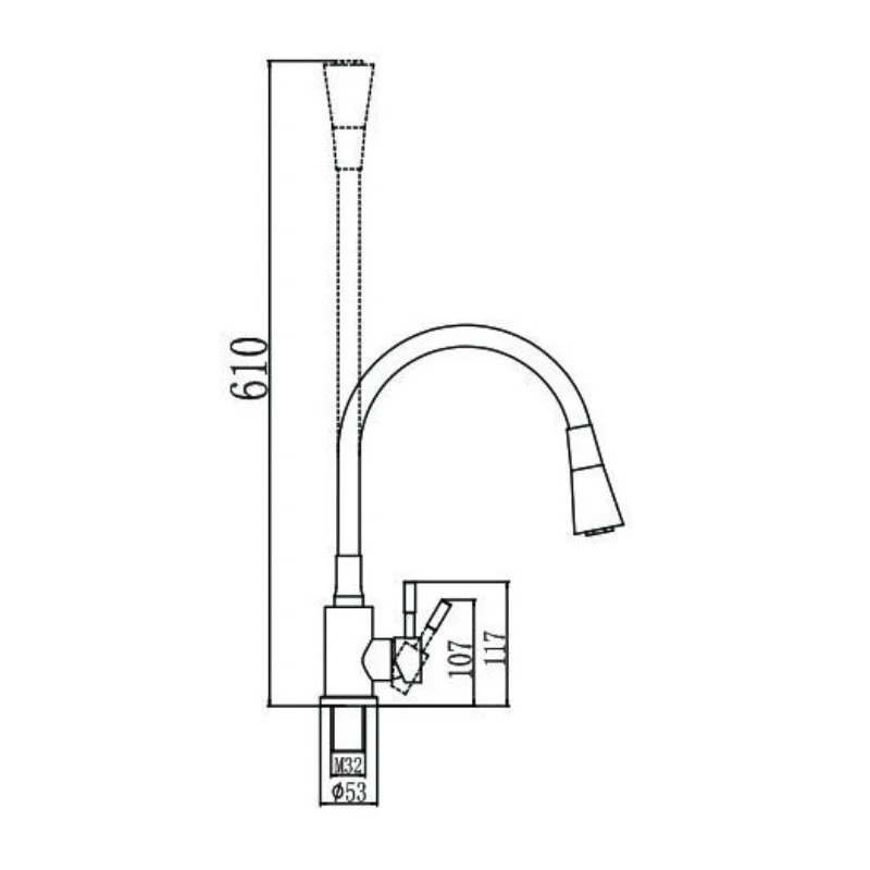 Смеситель для кухни Savol S-3002WM белый