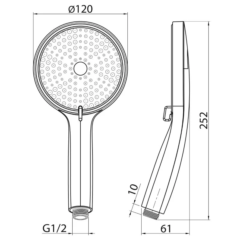 Душевая лейка Elghansa Hand Shower MC-032 хром