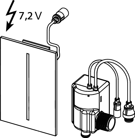 Кнопка смыва Tece filo urinal 9242051 72 V белая