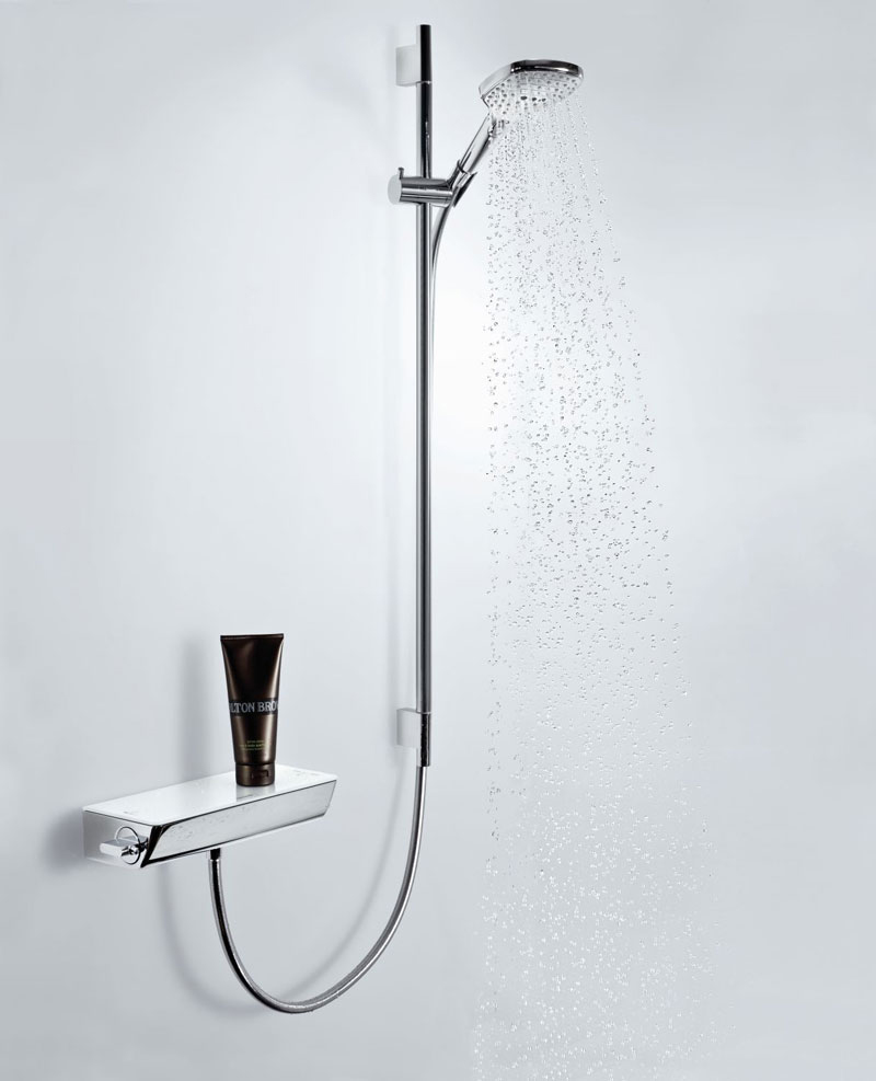 Термостат для душа Hansgrohe Ecostat Select 13161400, хром/белый