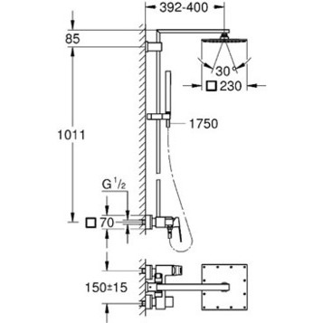 Душевая система Grohe Euphoria Cub 23147001