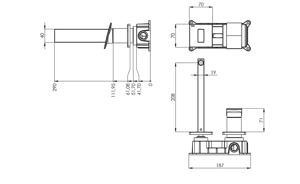 Смеситель для раковины Teska Alax E5308 черный