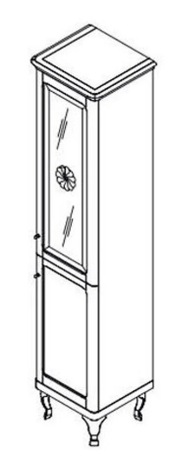 Шкаф-пенал Caprigo Imperio 11651R-B002 белый