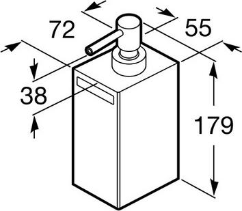 Дозатор для жидкого мыла Roca Rubik 816841001