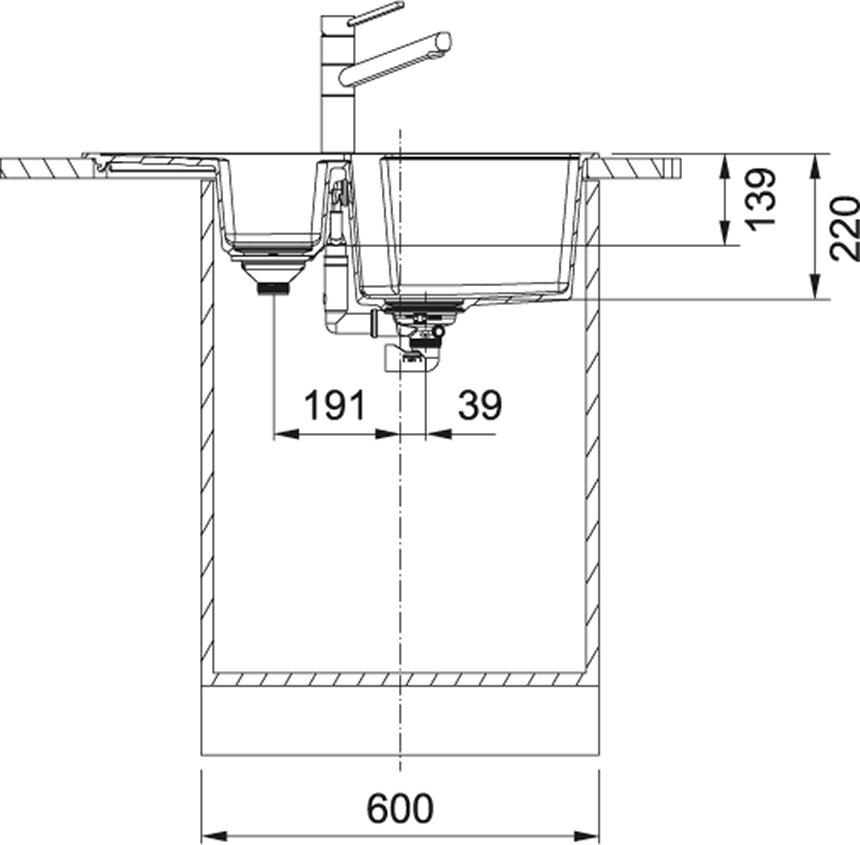 Кухонная мойка 78 см Franke Urban UBG 651-78 3,5" 114.0595.470, белый