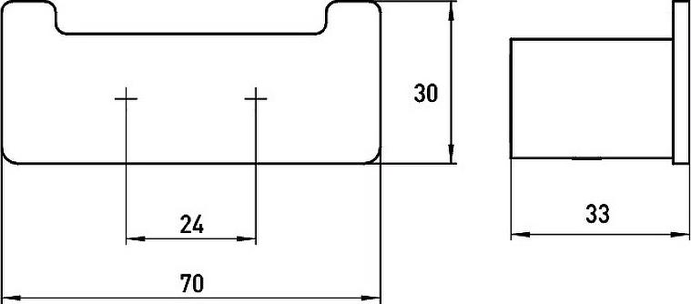 Двойной крючок Emco Loft 0575 016 02, нержавеющая сталь