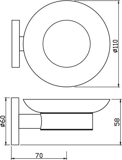 Мыльница Jaquar Continental ACN-CHR-1131N, хром