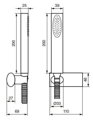 Душевая лейка Emmevi 141CR хром