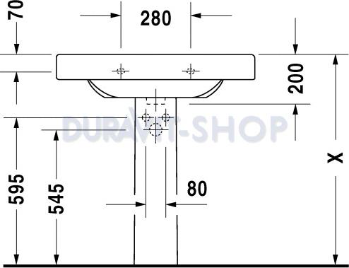 Раковина 80x52 Duravit Happy D 0417800000