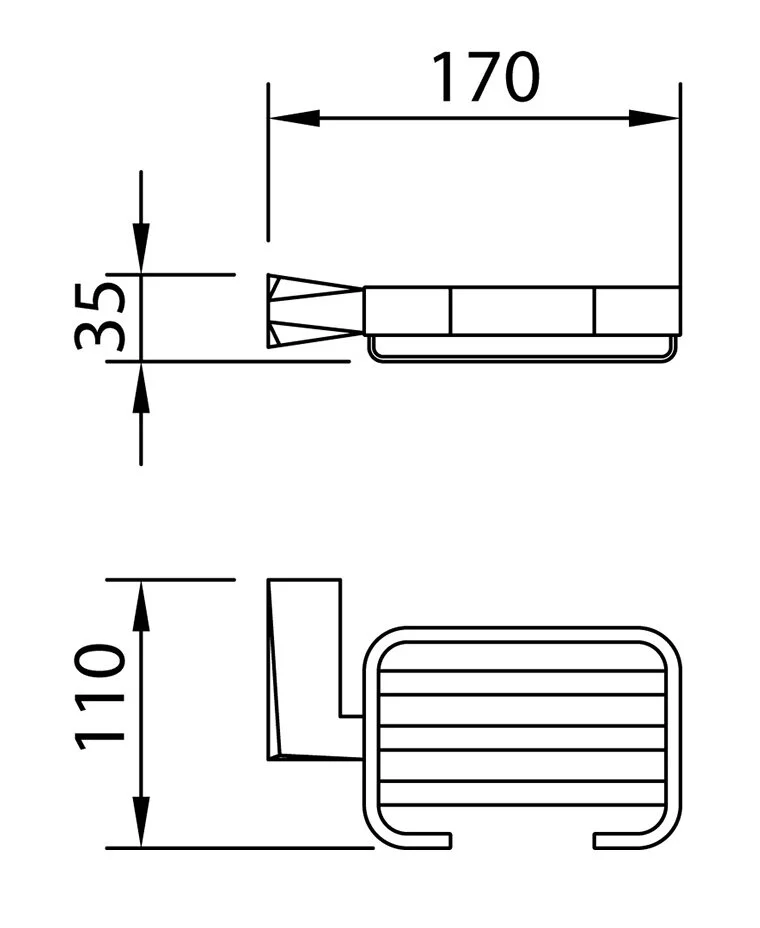 Мыльница Clever Ventu 99472 хром