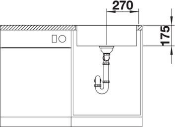 Кухонная мойка Blanco Zerox 500-IF Durinox 523098