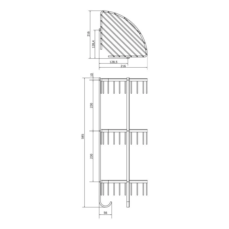 Полка Veragio Basket VR.GFT-9067.CR хром