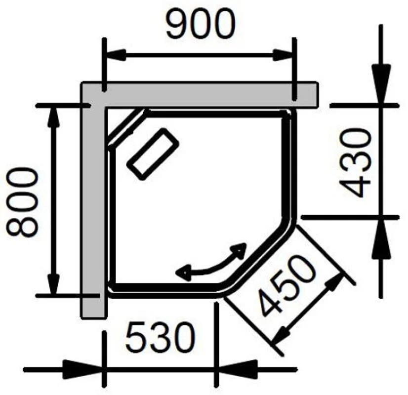 Душевая кабина INR Bric 63032289R