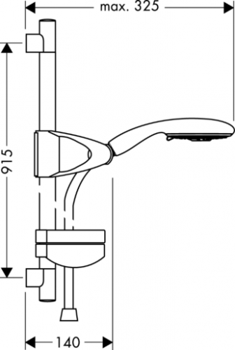 Душевой гарнитур Hansgrohe Raindance E 27881000