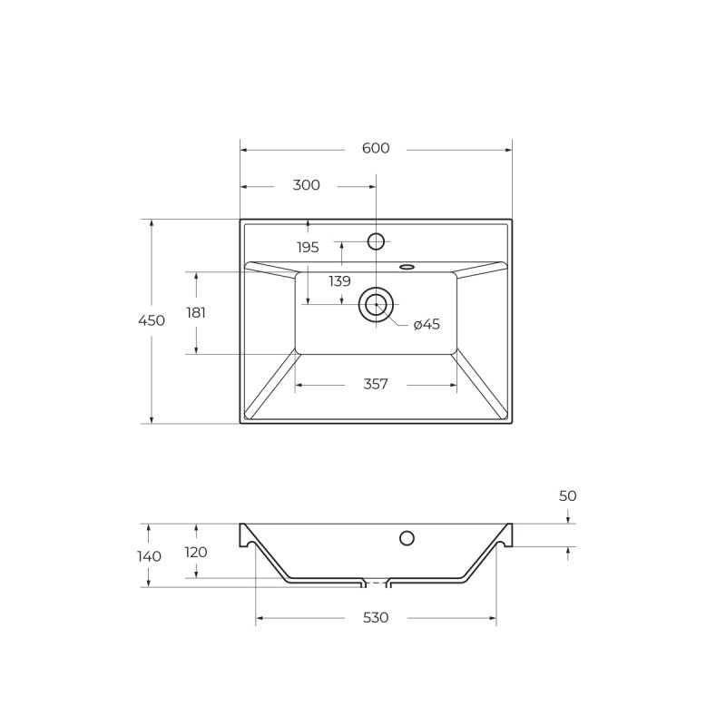 Раковина BelBagno BB600/450-LV-ART-AST-NERO 60 см, черный матовый