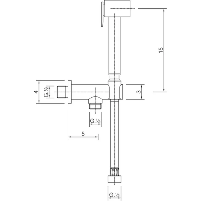 Душевая лейка Cisal Shower CU00791021 хром