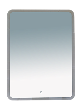 Зеркало LED 600х800 Misty 3 Неон П-Нео060080-3ПРСНЗКУ, сенсор на зеркале