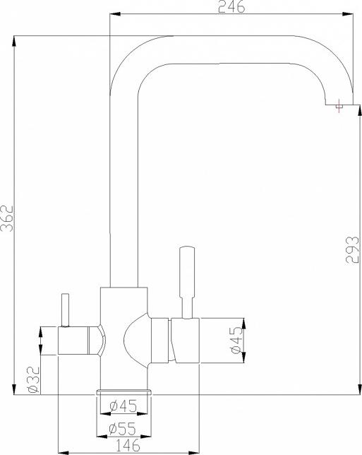 Смеситель для кухни Zorg Steel Hammer SH 715 BRONZE, бронза