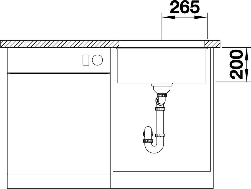 Кухонная мойка Blanco Etagon 500-U Silgranit 522227 антрацит