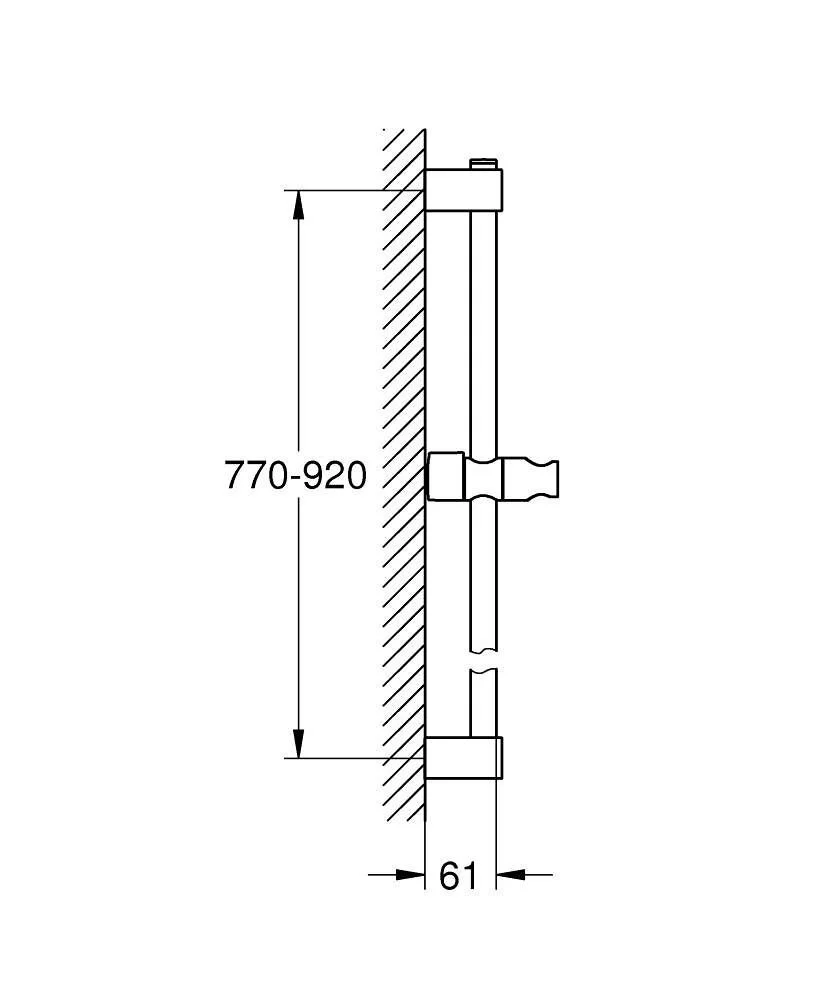 Душевая штанга Grohe Tempesta 27524001 хром