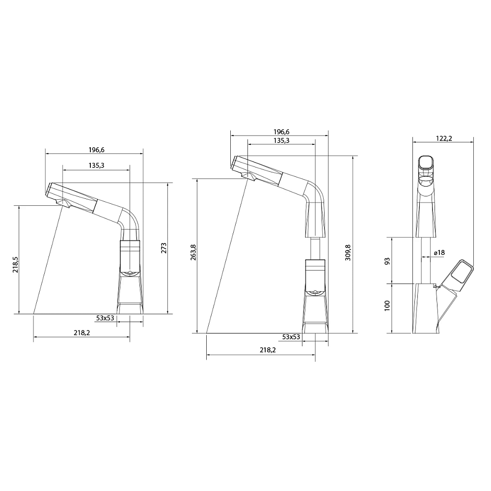 Смеситель для раковины Lemark Soul LM6008BR красный, черный