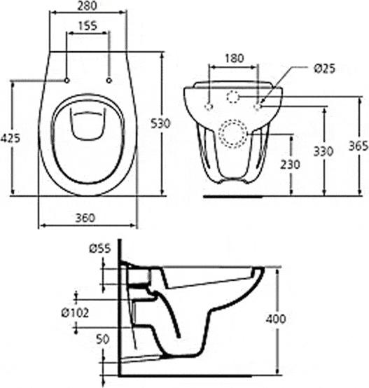 Подвесной унитаз Ideal Standard San Remo K312201