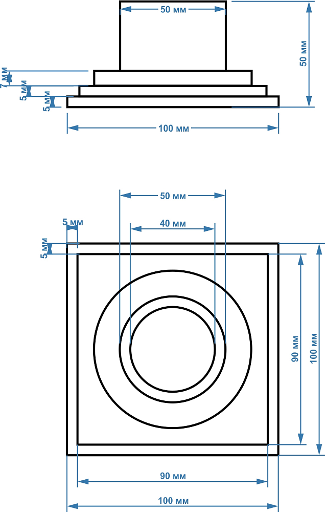 Душевой трап Magdrain F07Q5-G