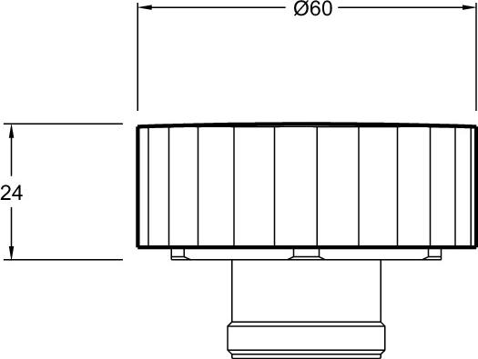 Комплект 2х ручек для смесителя Jacob Delafon Grands Boulevards E25390-CP, хром