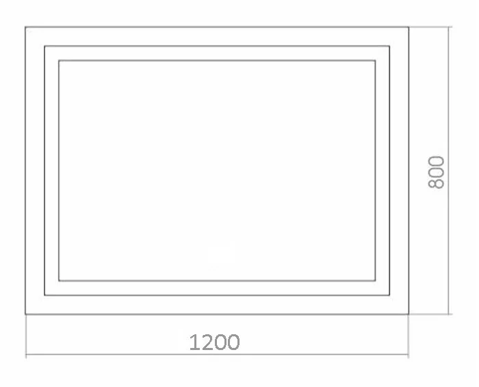 Зеркало Azario Ливия LED-00002270 белый