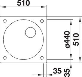 Кухонная мойка Blanco Artago 6-IF/A 521766 антрацит