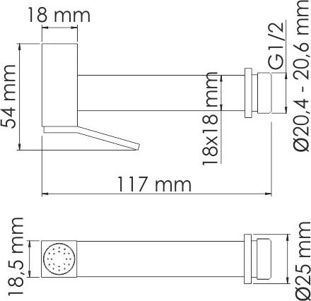 Гигиенический душ WasserKRAFT Alme A15156, хром