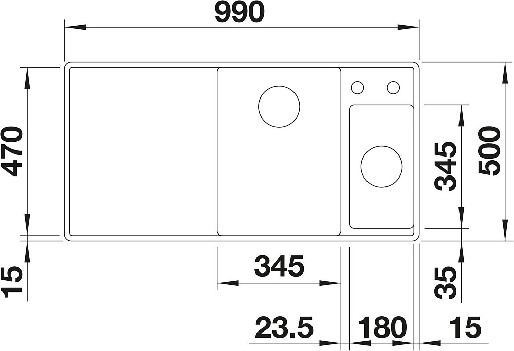 Кухонная мойка Blanco Axia III 6 S-F 523489 доска стекло чаша справа, антрацит