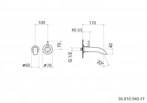 Смеситель для раковины Dornbracht Source 36 810 945-00 хром